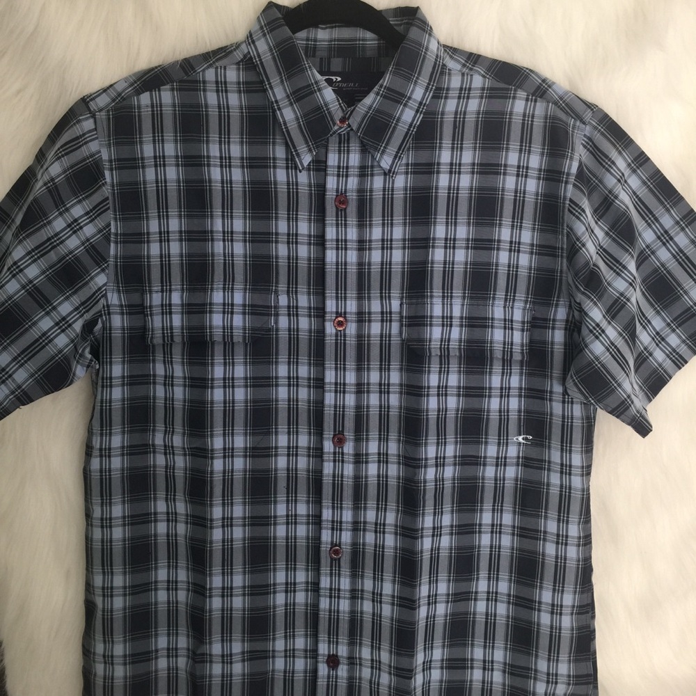 🌺 O’Neill Pocket Button Down Blue Collared Top M